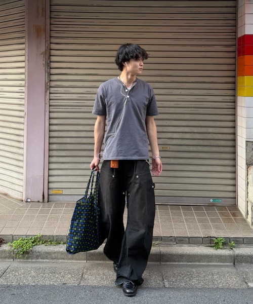ZOZOMARKET by みずきち（ゾゾマーケットバイミズキチ）の「【インフルエンサー みずきちセレクト】USAコットンヘンリーネックT（Tシャツ/カットソー・メンズ・ライトピンク/チャコール・S/M）」の14枚目の写真