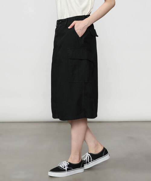 orSlow（オアスロウ）の「orSlow | 〈別注〉ARMY SKIRT BLACK WOMEN（スカート・レディース・ブラック・2/1）」の11枚目の写真