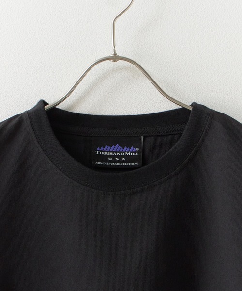 THOUSAND MILE(サウザンドマイル)の「THOUSAND MILE/サウザンドマイル SHORT SLEEVE T-SHIRT & LONG PANTS SET 2026年 夏 夏服(セットアップ・メンズ・ブラック・M/L/XL/XS)」の14枚目の写真