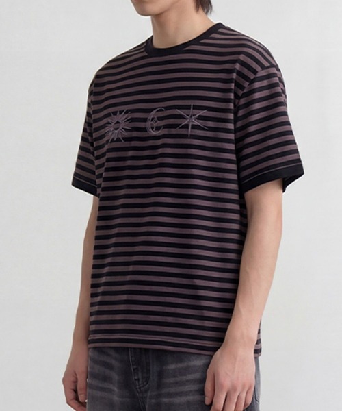 SAINTPAIN(セイントペイン)の「SAINTPAIN/フォーチュンボーダーT(Tシャツ/カットソー・メンズ・ブルー/ブラック・MEDIUM)」の4枚目の写真