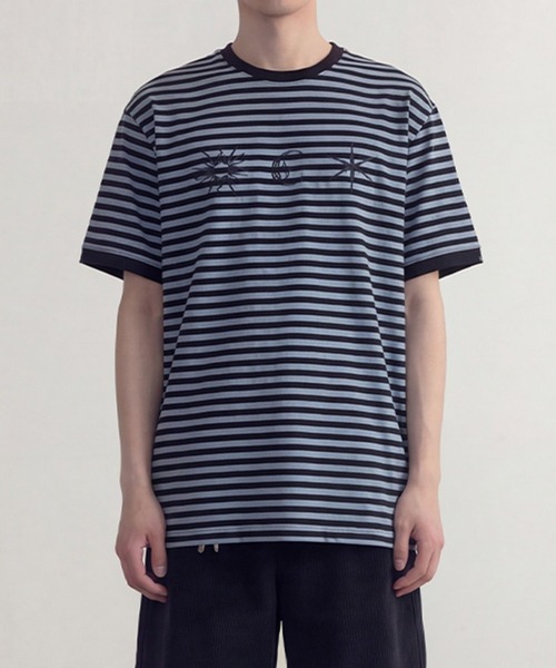SAINTPAIN(セイントペイン)の「SAINTPAIN/フォーチュンボーダーT(Tシャツ/カットソー・メンズ・ブルー/ブラック・MEDIUM)」の6枚目の写真
