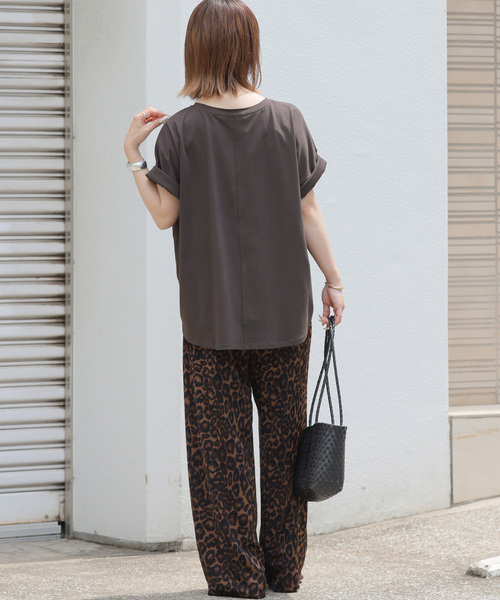 JOURNAL STANDARD relume(ジャーナルスタンダード レリューム)の「《追加》オーガニックコットン汗染み防止2WAY TEE(Tシャツ/カットソー・レディース・グレー/ブラック系その他/ホワイト/ライトグレー・FREE)」の7枚目の写真