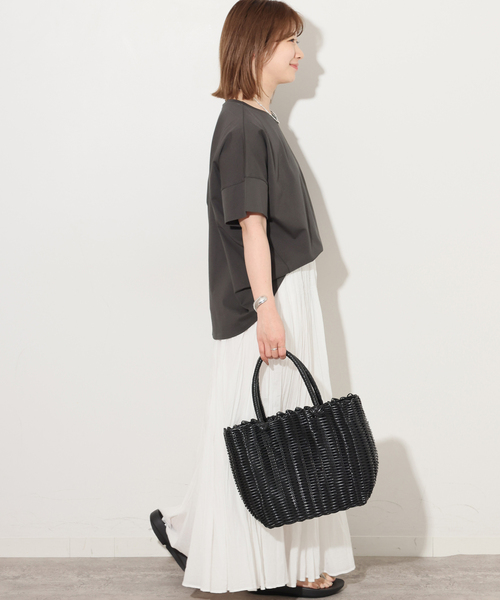 JOURNAL STANDARD relume(ジャーナルスタンダード レリューム)の「《追加》オーガニックコットン汗染み防止2WAY TEE(Tシャツ/カットソー・レディース・グレー/ブラック系その他/ホワイト/ライトグレー・FREE)」の13枚目の写真