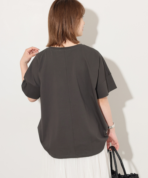 JOURNAL STANDARD relume(ジャーナルスタンダード レリューム)の「《追加》オーガニックコットン汗染み防止2WAY TEE(Tシャツ/カットソー・レディース・グレー/ブラック系その他/ホワイト/ライトグレー・FREE)」の18枚目の写真