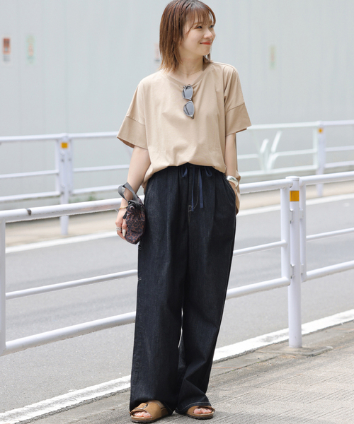 JOURNAL STANDARD relume(ジャーナルスタンダード レリューム)の「《追加》オーガニックコットン汗染み防止2WAY TEE(Tシャツ/カットソー・レディース・グレー/ブラック系その他/ホワイト/ライトグレー・FREE)」の19枚目の写真