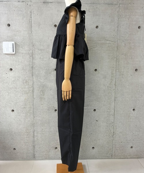GLAMOROUS JANE(グラマラスジェーン)の「フリルトップス×ロングパンツ 2点セット(セットアップ・レディース・ベージュ/ブラック・M/L)」の6枚目の写真