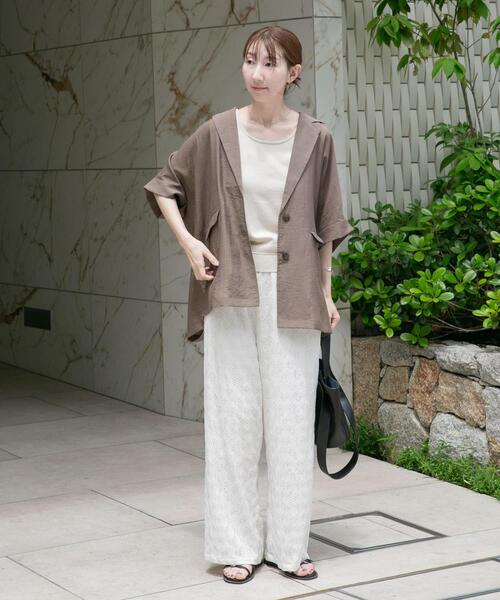 ITEMS URBANRESEARCH（アイテムズ アーバンリサーチ）の「『洗濯可』2WAYニットタンクトップ（ニット/セーター・レディース・ブラウン/オフホワイト/グリーン/ブラック・FREE）」の10枚目の写真