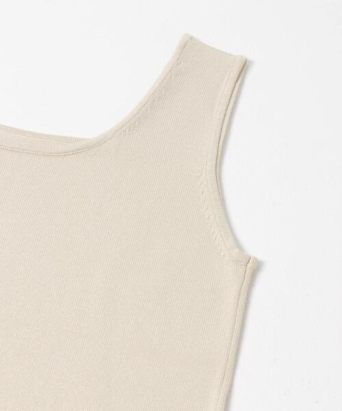 ITEMS URBANRESEARCH（アイテムズ アーバンリサーチ）の「『洗濯可』2WAYニットタンクトップ（ニット/セーター・レディース・ブラウン/オフホワイト/グリーン/ブラック・FREE）」の12枚目の写真