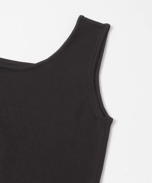 ITEMS URBANRESEARCH（アイテムズ アーバンリサーチ）の「『洗濯可』2WAYニットタンクトップ（ニット/セーター・レディース・ブラウン/オフホワイト/グリーン/ブラック・FREE）」の20枚目の写真