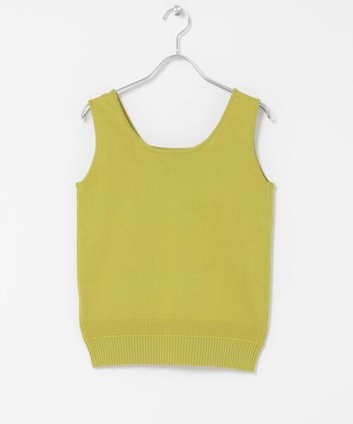 ITEMS URBANRESEARCH（アイテムズ アーバンリサーチ）の「『洗濯可』2WAYニットタンクトップ（ニット/セーター・レディース・ブラウン/オフホワイト/グリーン/ブラック・FREE）」の8枚目の写真