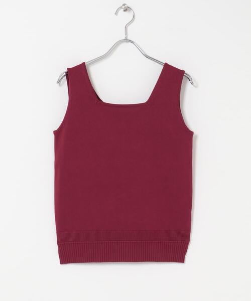 ITEMS URBANRESEARCH（アイテムズ アーバンリサーチ）の「『洗濯可』2WAYニットタンクトップ（ニット/セーター・レディース・ブラウン/オフホワイト/グリーン/ブラック・FREE）」の16枚目の写真