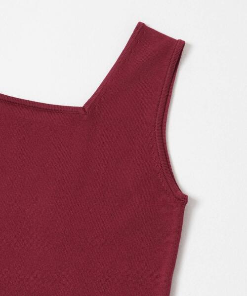 ITEMS URBANRESEARCH（アイテムズ アーバンリサーチ）の「『洗濯可』2WAYニットタンクトップ（ニット/セーター・レディース・ブラウン/オフホワイト/グリーン/ブラック・FREE）」の17枚目の写真