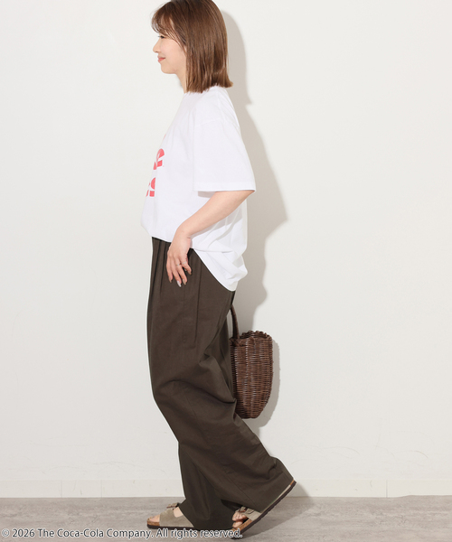 JOURNAL STANDARD relume（ジャーナルスタンダード　レリューム）の「《追加》リネンコットンギャザータックパンツ（その他パンツ・レディース・アイボリー/ブラウン・38/36）」の11枚目の写真