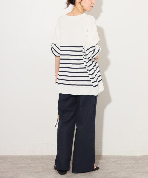 JOURNAL STANDARD relume（ジャーナルスタンダード　レリューム）の「《追加》リネンコットンギャザータックパンツ（その他パンツ・レディース・アイボリー/ブラウン・38/36）」の18枚目の写真