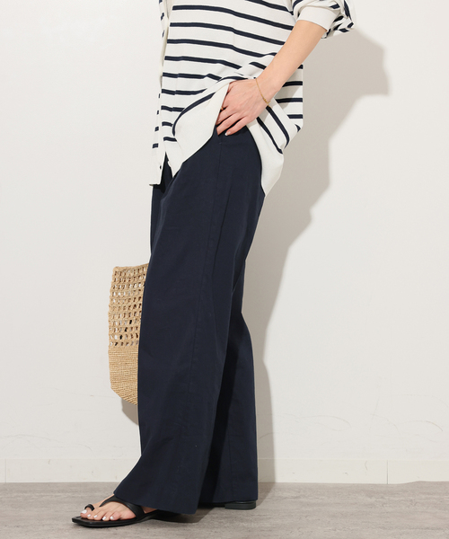 JOURNAL STANDARD relume（ジャーナルスタンダード　レリューム）の「《追加》リネンコットンギャザータックパンツ（その他パンツ・レディース・アイボリー/ブラウン・38/36）」の21枚目の写真