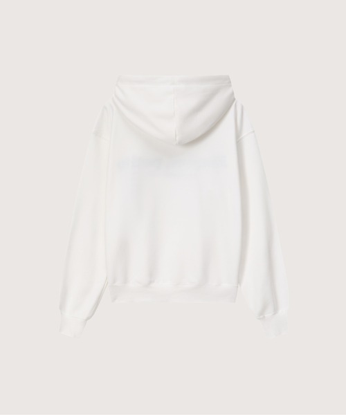LA POMME petit(ラポミ・プチ)の「LA POMME petit Bonjour petite Hoodie(パーカー・レディース・ホワイト/ブラック・FREE)」の4枚目の写真