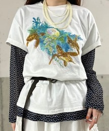 BEAMS BOY（ビームスボーイ）の「【別注】Atlas Screen Printing / White Tee（Tシャツ/カットソー）」