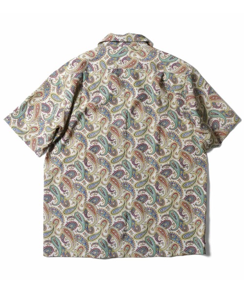 HOUSTON（ヒューストン）の「HOUSTON ヒューストン PAISLEY RAYON ALOHA SHIRT ペイズリー柄 レーヨン アロハシャツ / 開襟シャツ【日本製】（シャツ/ブラウス・メンズ・オリーブ/ブラック/ホワイト・M/L/XL）」の6枚目の写真