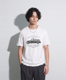 OWNth（オンス）の「ヴィンテージプリント ダメージ加工 綿100 Tシャツ（Tシャツ/カットソー）」