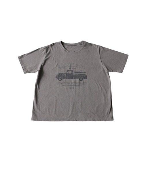 antiqua(アンティカ)の「ヴィンテージプリント ダメージ加工 綿100 Tシャツ(Tシャツ/カットソー・レディース・ホワイト/チャコールグレー・ONESIZE)」の19枚目の写真