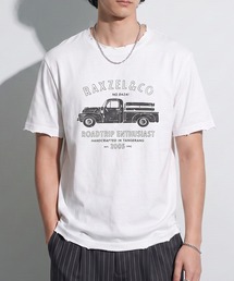 OWNth（オンス）の「ヴィンテージプリント ダメージ加工 綿100 Tシャツ（Tシャツ/カットソー）」