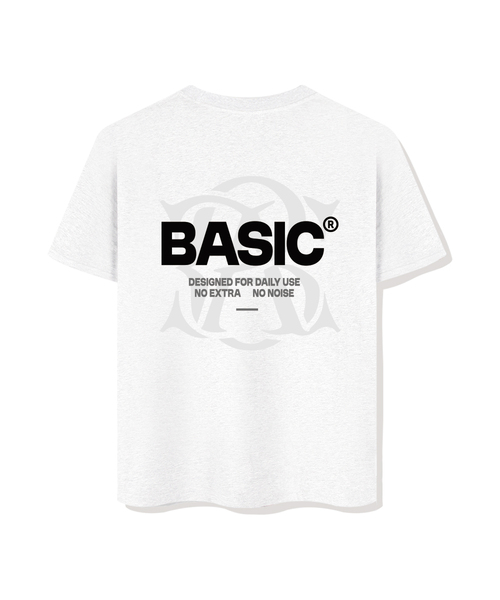 BASIC LABEL（ベーシックラベル）の「NoExtras overfit short-sleeved T-shirt 4 Color [BLSE_1002]（Tシャツ/カットソー・レディース・ネイビー/アイボリー/ホワイト/ブラック・SMALL/MEDIUM/LARGE/X-LARGE）」の2枚目の写真