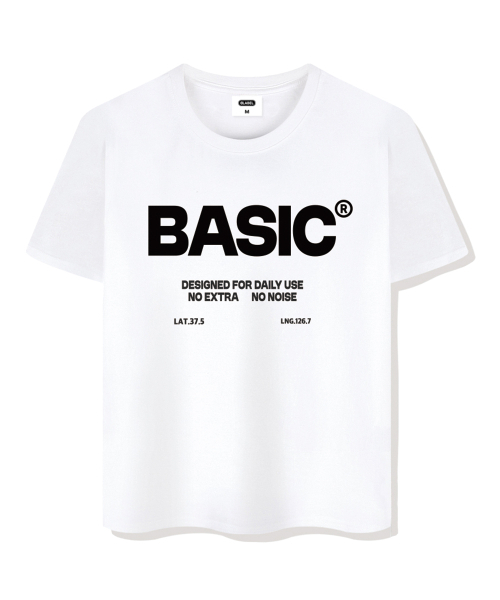 BASIC LABEL（ベーシックラベル）の「NoExtras overfit short-sleeved T-shirt 4 Color [BLSE_1002]（Tシャツ/カットソー・レディース・ネイビー/アイボリー/ホワイト/ブラック・SMALL/MEDIUM/LARGE/X-LARGE）」の12枚目の写真