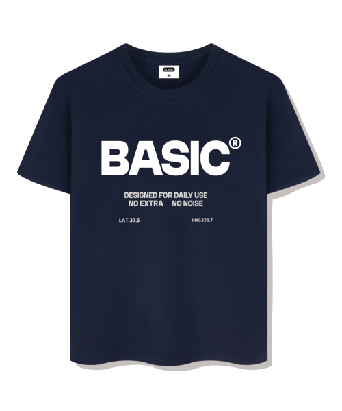 BASIC LABEL（ベーシックラベル）の「NoExtras overfit short-sleeved T-shirt 4 Color [BLSE_1002]（Tシャツ/カットソー・レディース・ネイビー/アイボリー/ホワイト/ブラック・SMALL/MEDIUM/LARGE/X-LARGE）」の10枚目の写真