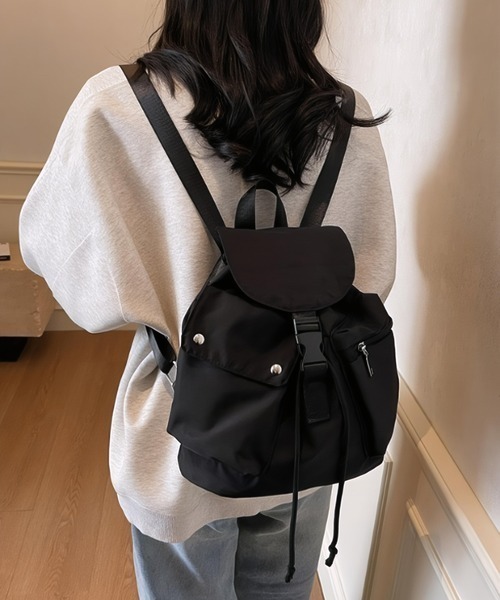HAILY(ヘイリー)の「フロントポケットコンパクトデイパック/リュックサック(バックパック/リュック・レディース・ブラック・FREE)」の12枚目の写真