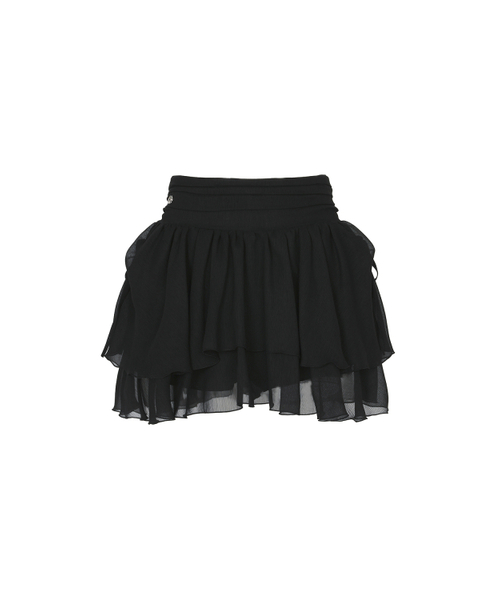 PAIN OR PLEASURE(ペインオアプレジャー)の「MAGNOLIA FRILL SKIRT black(スカート・レディース・その他・SMALL/MEDIUM)」の1枚目の写真