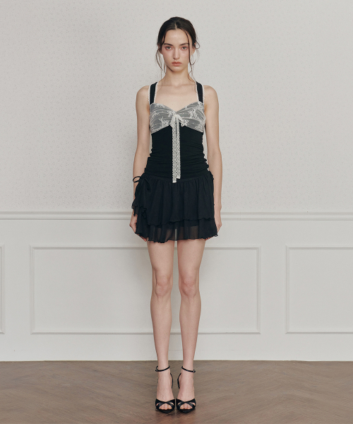 PAIN OR PLEASURE(ペインオアプレジャー)の「MAGNOLIA FRILL SKIRT black(スカート・レディース・その他・SMALL/MEDIUM)」の2枚目の写真