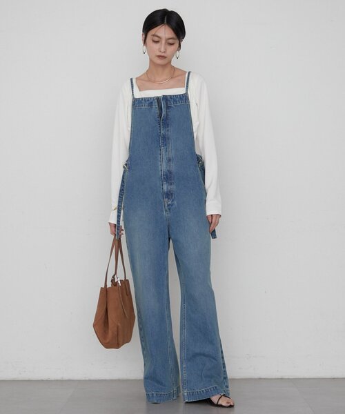 LOUNGEDRESS(ラウンジドレス)の「デニムオールインワン(つなぎ/オールインワン・レディース・ブラック/ブルー・SMALL/MEDIUM)」の8枚目の写真