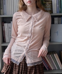 チュールレイヤードトップス/Tulle-layered top