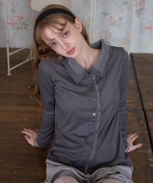 チュールレイヤードトップス/Tulle-layered top