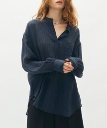 washer sheer over shirt / ワッシャーシアーオーバーシャツ