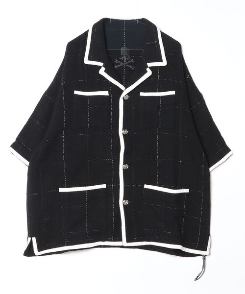 mastermind JAPAN(マスターマインド)の「COTTON TWEED SS SHIRT(シャツ/ブラウス・メンズ・ホワイト/ブラック・XL)」の2枚目の写真