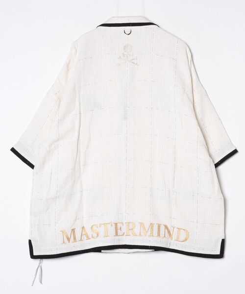 mastermind JAPAN(マスターマインド)の「COTTON TWEED SS SHIRT(シャツ/ブラウス・メンズ・ホワイト/ブラック・XL)」の3枚目の写真