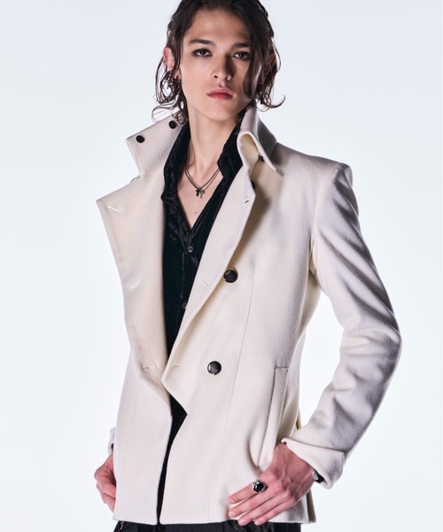 kiryuyrik（キリュウキリュウ）の「kiryuyrik/キリュウキリュウ/Fur Napoleon Jacket（テーラードジャケット・メンズ・ホワイト/ブラック・SMALL/MEDIUM/LARGE）」の10枚目の写真