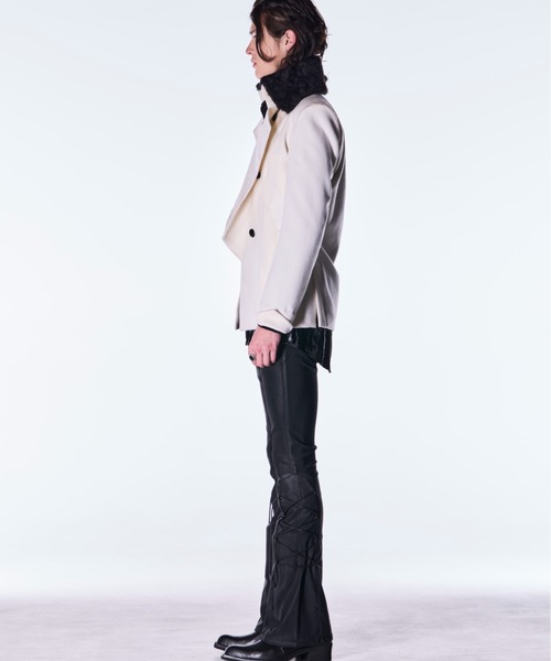 kiryuyrik（キリュウキリュウ）の「kiryuyrik/キリュウキリュウ/Fur Napoleon Jacket（テーラードジャケット・メンズ・ホワイト/ブラック・SMALL/MEDIUM/LARGE）」の8枚目の写真