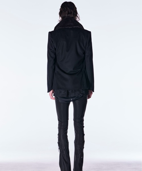kiryuyrik（キリュウキリュウ）の「kiryuyrik/キリュウキリュウ/Fur Napoleon Jacket（テーラードジャケット・メンズ・ホワイト/ブラック・SMALL/MEDIUM/LARGE）」の13枚目の写真