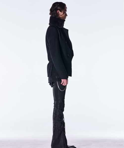 kiryuyrik（キリュウキリュウ）の「kiryuyrik/キリュウキリュウ/Fur Napoleon Jacket（テーラードジャケット・メンズ・ホワイト/ブラック・SMALL/MEDIUM/LARGE）」の12枚目の写真