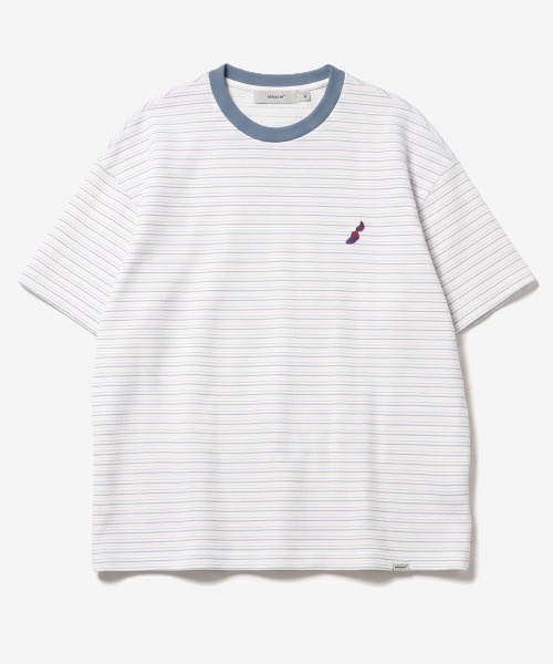 rehacer(レアセル)の「rehacer : Wave Multi Border CS(Tシャツ/カットソー・メンズ・チャコールグレー/ホワイト・LARGE/MEDIUM/X-LARGE)」の7枚目の写真