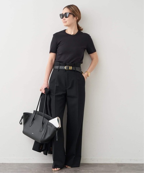 Deuxieme Classe（ドゥーズィエムクラス）の「*追加 AESTHETIC クルーネック  Tシャツ（Tシャツ/カットソー・レディース・ホワイト/ブラック・38/36）」の3枚目の写真