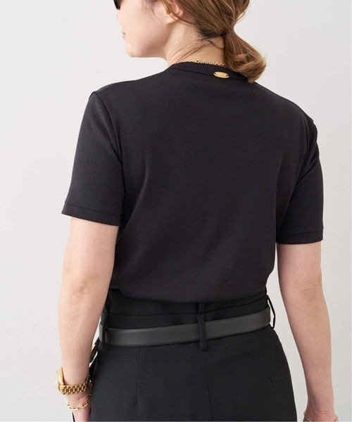Deuxieme Classe（ドゥーズィエムクラス）の「*追加 AESTHETIC クルーネック  Tシャツ（Tシャツ/カットソー・レディース・ホワイト/ブラック・38/36）」の7枚目の写真