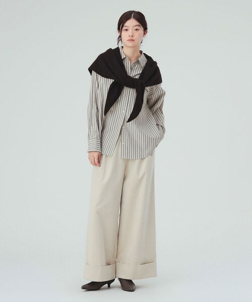 BEAMS HEART(ビームスハート)の「ポケット パイピング シャツ(シャツ/ブラウス・レディース・サックスブルー/ベージュ/オフホワイト・FREE)」の16枚目の写真