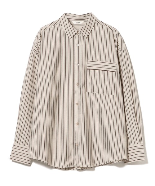 BEAMS HEART(ビームスハート)の「ポケット パイピング シャツ(シャツ/ブラウス・レディース・サックスブルー/ベージュ/オフホワイト・FREE)」の8枚目の写真