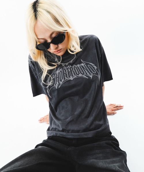 SHORT ROUND(ショートラウンド)の「SHORT ROUND/【26年春夏新作】フェイクスウェードグラフィックT(Tシャツ/カットソー・メンズ・ピンク/スミクロ・LARGE/MEDIUM)」の16枚目の写真
