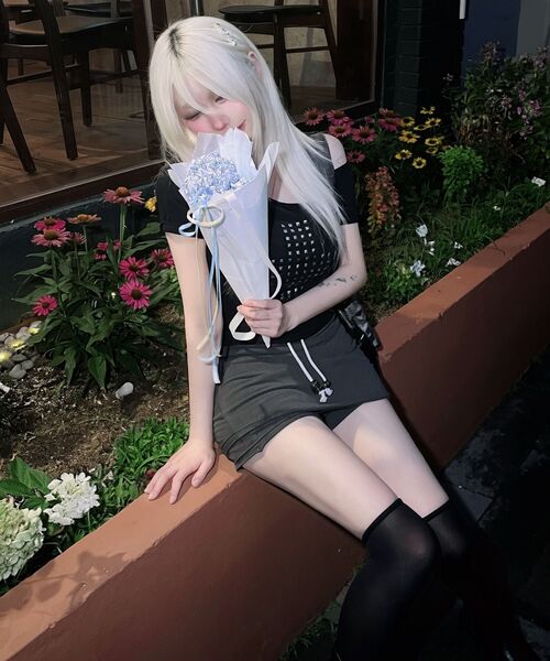 KIJIKO(キジコ)の「ke704. Damage Mini Skirt Pants Charcoal(スカート・レディース・チャコール・FREE/MEDIUM/SMALL)」の11枚目の写真
