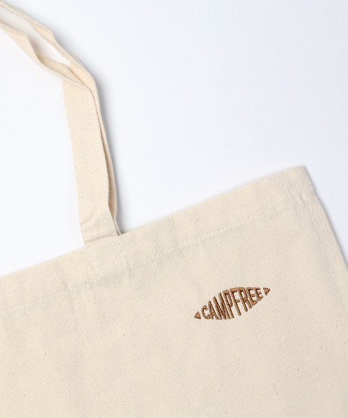 CAMPFREE（キャンプフリー）の「[キャンプフリー] CAMPFREE ワンポイント 刺しゅう トートバッグ  [綿 キャンバス 帆布 コットン]（トートバッグ・レディース・ブラック/ナチュラル/ライトグレー/ネイビー系1/ネイビー/ベージュ系その他/ライトグレー系1/ブラック×ブルー・W/M/L/S）」の14枚目の写真