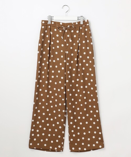 自由区(ジユウク)の「ランダムドットプリント パンツ(その他パンツ・レディース・ブラック系5/黄土色系5・38/36/40)」の13枚目の写真